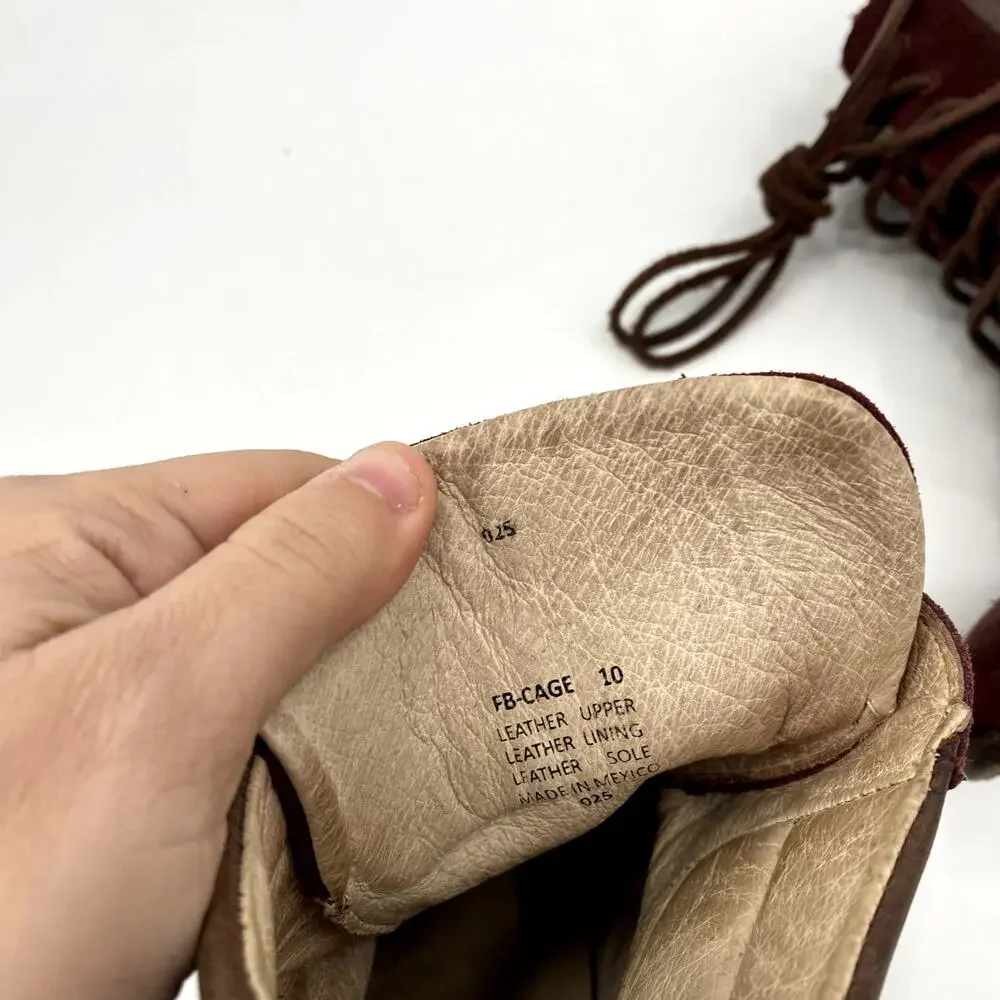 Freebird Cage maroon suede lace up booties